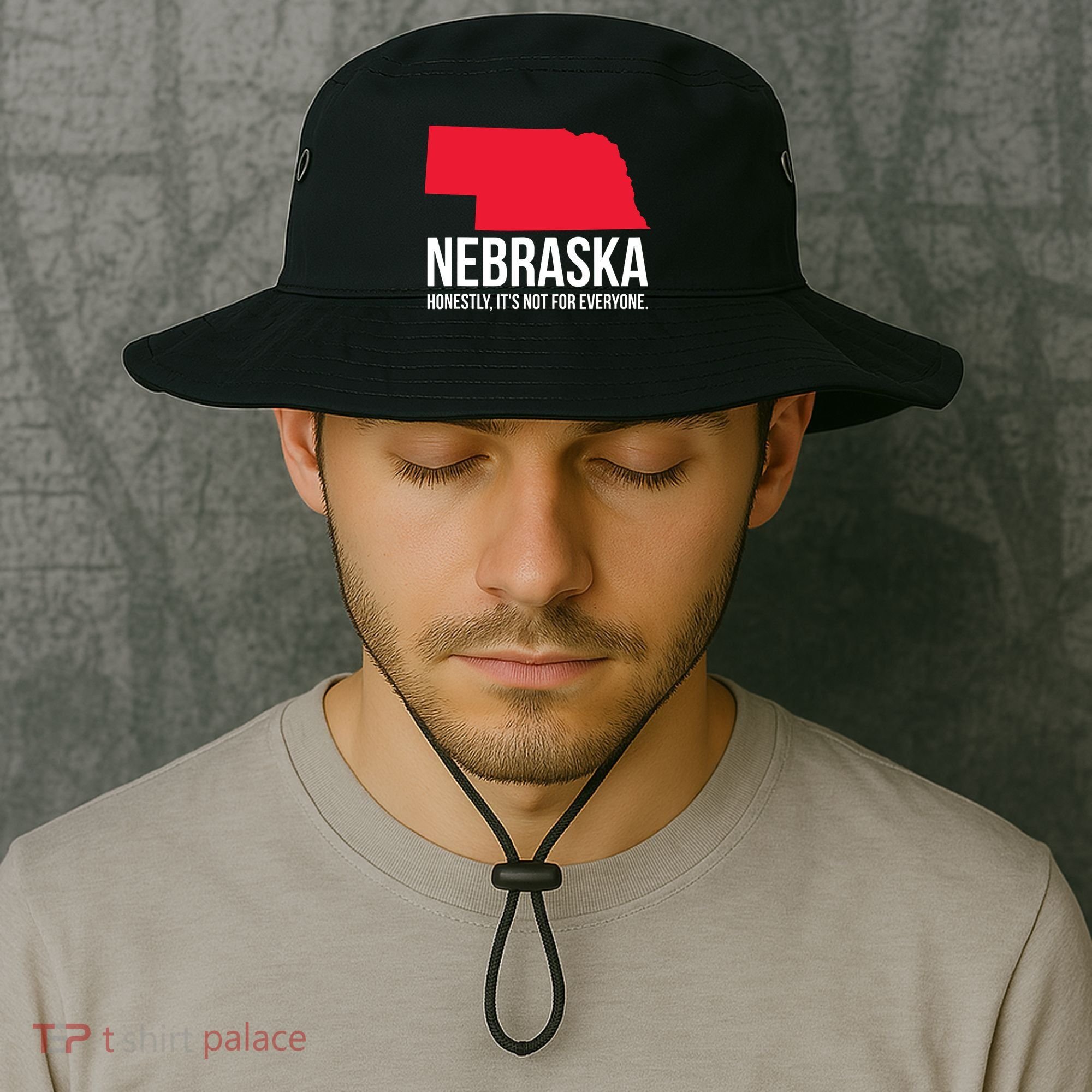 Native Cornhusker State Funny I Love Nebraska Bucket Hat