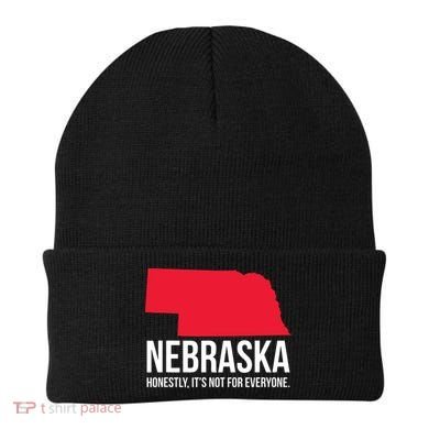 Native Cornhusker State Funny I Love Nebraska Beanie