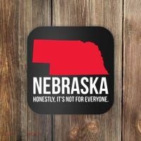 Native Cornhusker State Funny I Love Nebraska Coaster thumb 0