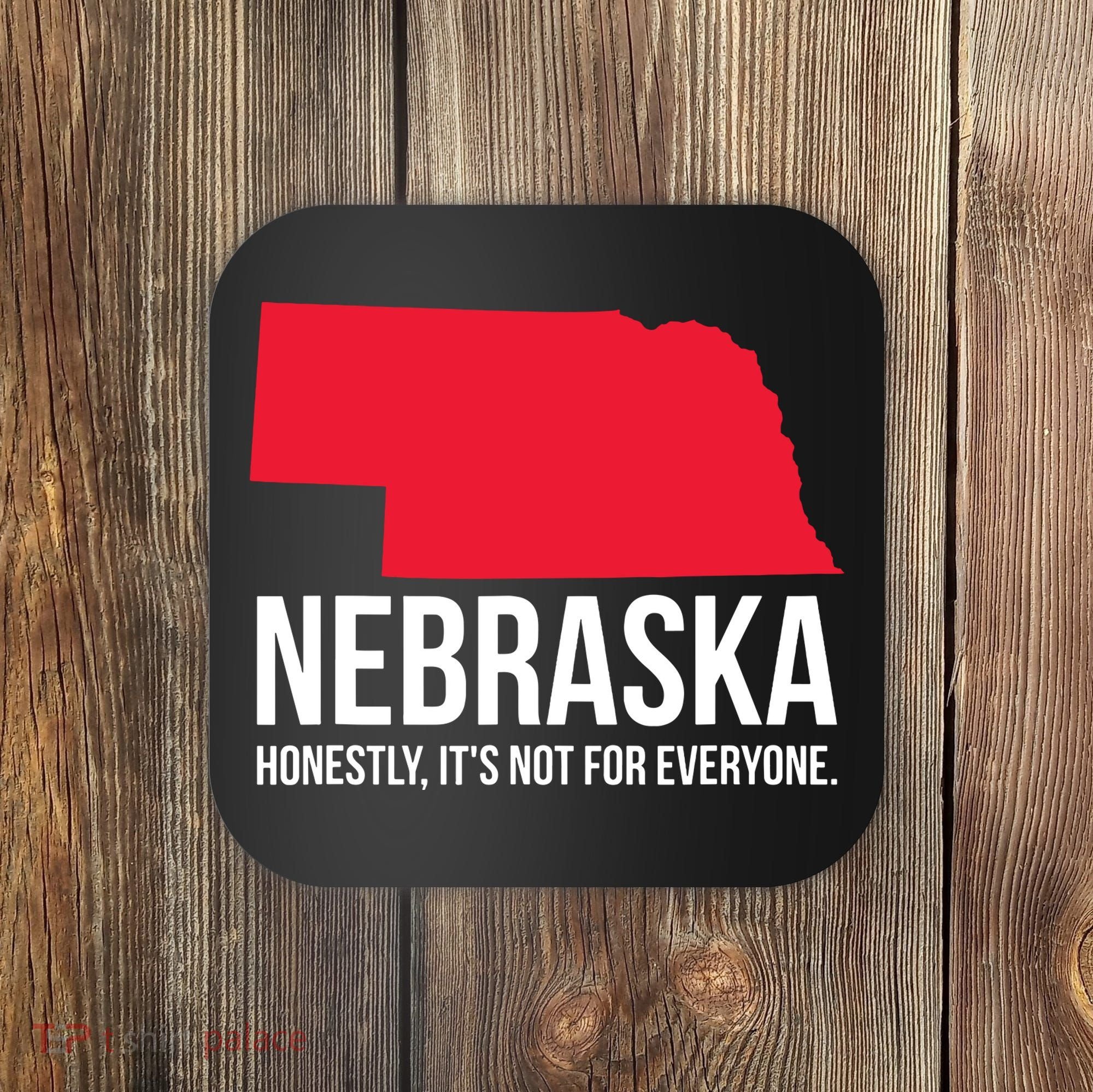 Native Cornhusker State Funny I Love Nebraska Coaster