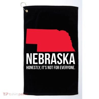 Native Cornhusker State Funny I Love Nebraska Golf Towel