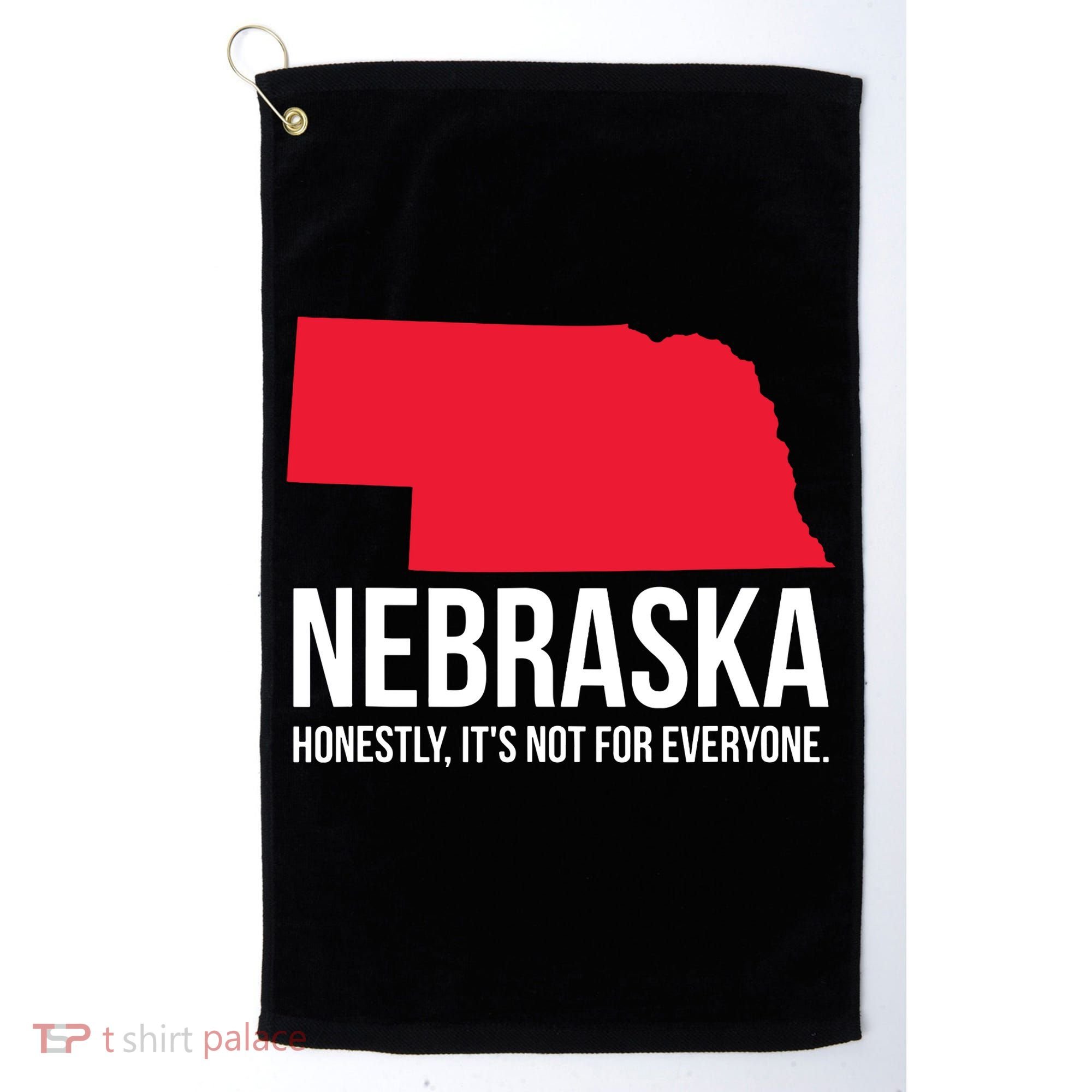 Native Cornhusker State Funny I Love Nebraska Golf Towel