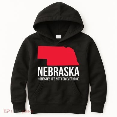 Native Cornhusker State Funny I Love Nebraska Kids Hoodie