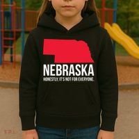 Native Cornhusker State Funny I Love Nebraska Kids Hoodie thumb 3