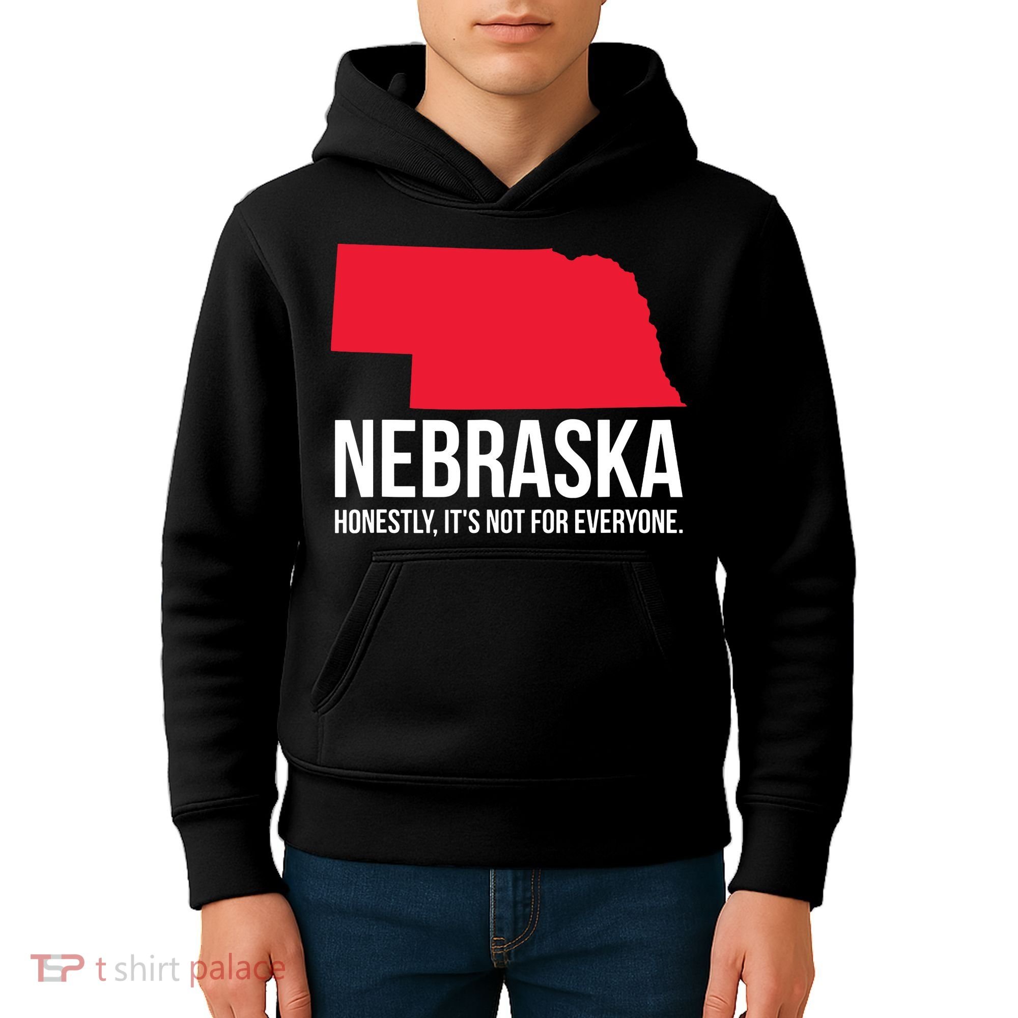 Native Cornhusker State Funny I Love Nebraska Kids Hoodie