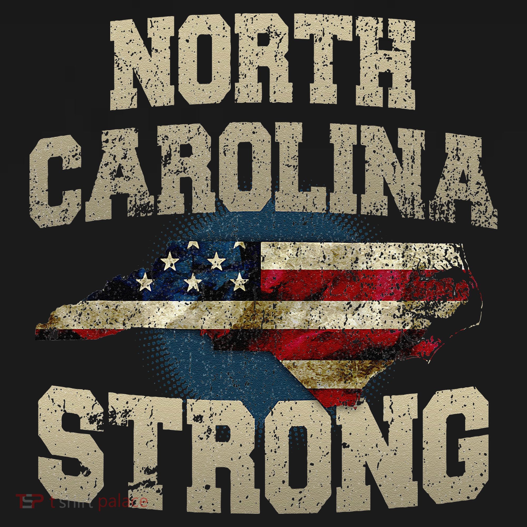 North Carolina Strong With Nc State And Usa Flag Overlay Mousepad