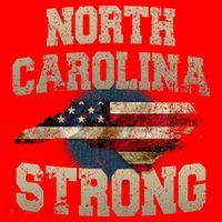 North Carolina Strong With Nc State And Usa Flag Overlay Santa Hat thumb 1
