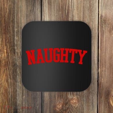 Naughty Christmas Santa Coaster
