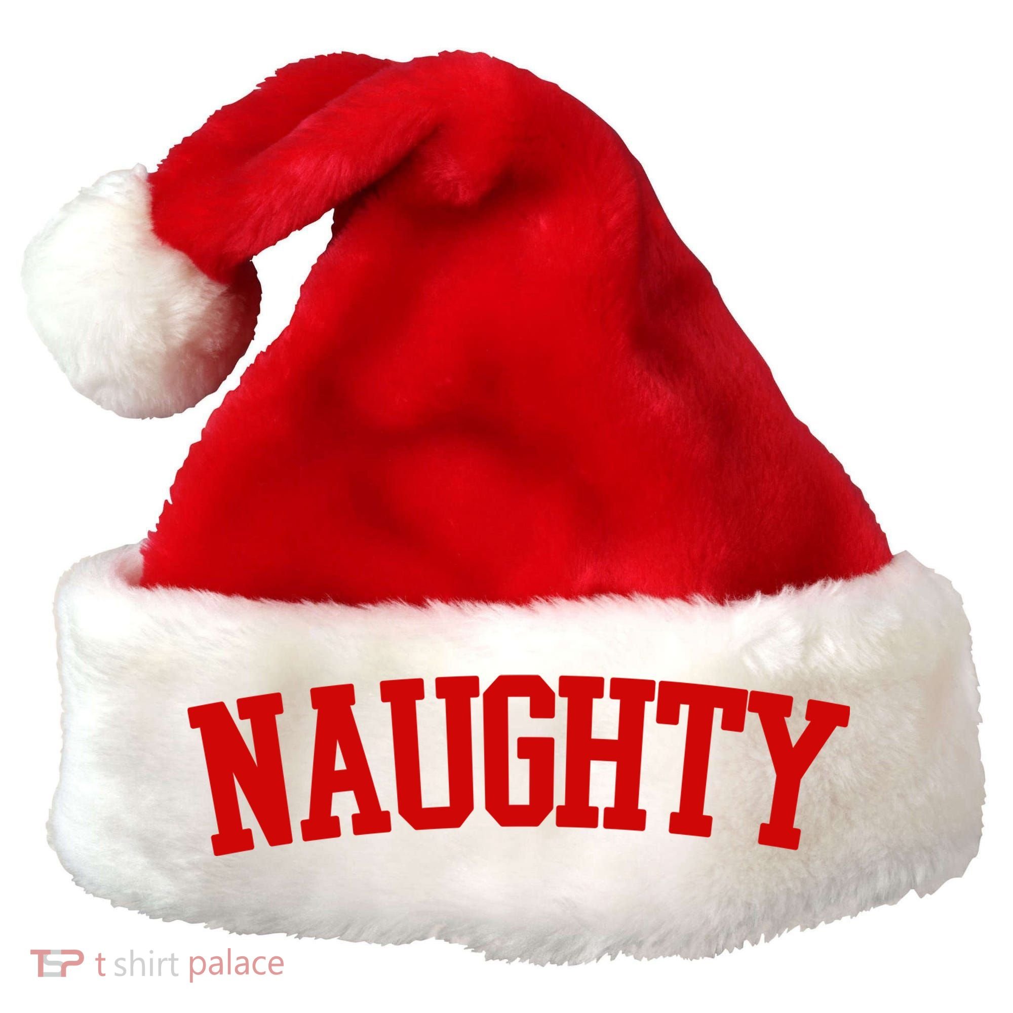 Naughty Christmas Santa Santa Hat