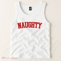 Naughty Christmas Santa Tank Top thumb 2