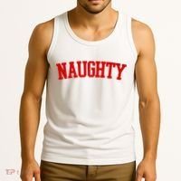 Naughty Christmas Santa Tank Top thumb 3