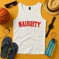 Naughty Christmas Santa Tank Top thumb 4
