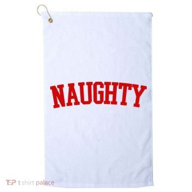 Naughty Christmas Santa Golf Towel