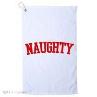 Naughty Christmas Santa Golf Towel thumb 0