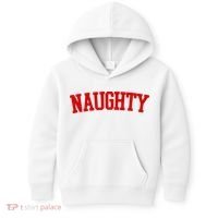 Naughty Christmas Santa Kids Hoodie thumb 0