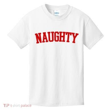 Naughty Christmas Santa Kids T-Shirt