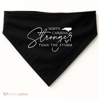 North Carolina Stronger Then The Storm USA-Made Doggie Bandana