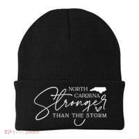 North Carolina Stronger Then The Storm Beanie thumb 0