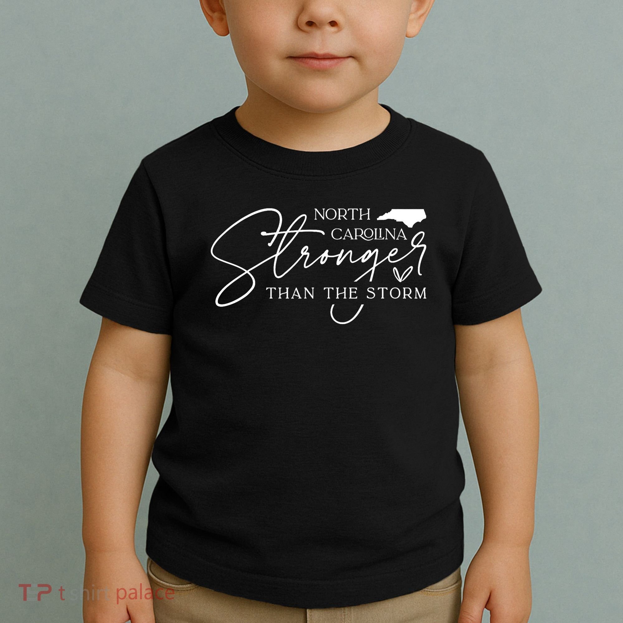 North Carolina Stronger Then The Storm Toddler T-Shirt