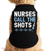 Nurses Call The Shots Certified Nursing Assistant Cna Gift Doggie Tank thumb 0