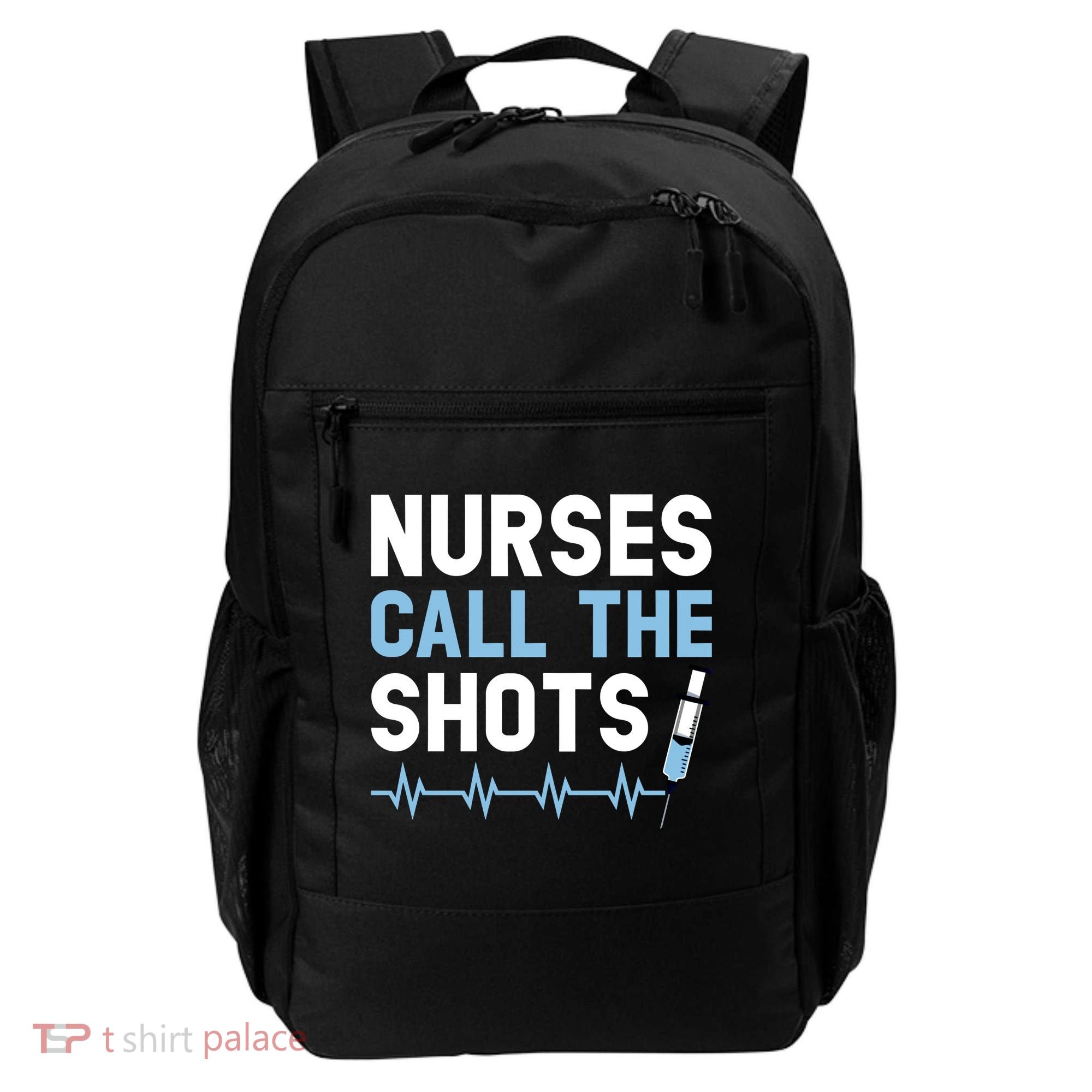 Nurses Call The Shots Certified Nursing Assistant Cna Gift Backpack