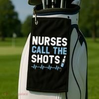 Nurses Call The Shots Certified Nursing Assistant Cna Gift Golf Towel thumb 2
