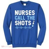 Nurses Call The Shots Certified Nursing Assistant Cna Gift Sweatshirt thumb 0