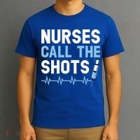 Nurses Call The Shots Certified Nursing Assistant Cna Gift T-Shirt thumb 3