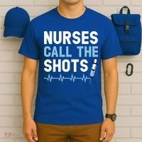 Nurses Call The Shots Certified Nursing Assistant Cna Gift T-Shirt thumb 6