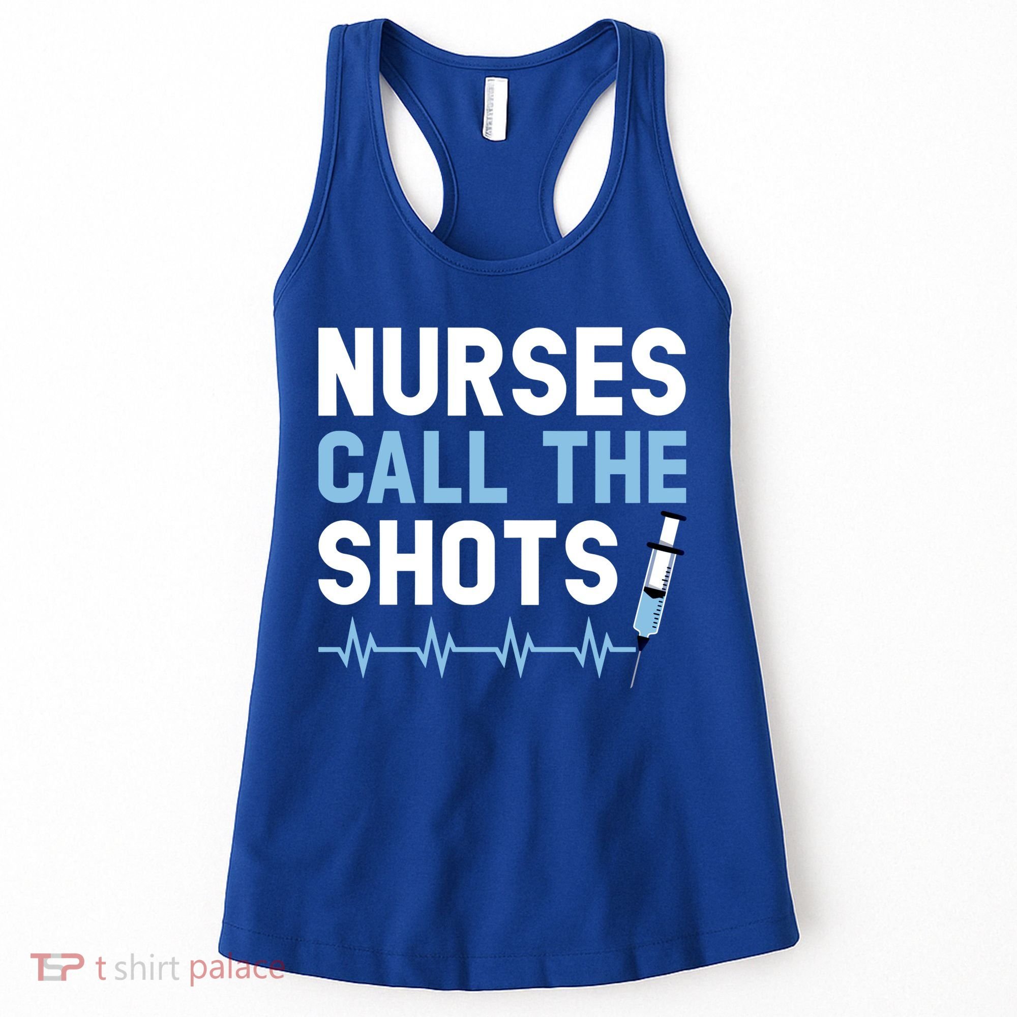 Nurses Call The Shots Certified Nursing Assistant Cna Gift Women's Tank Top