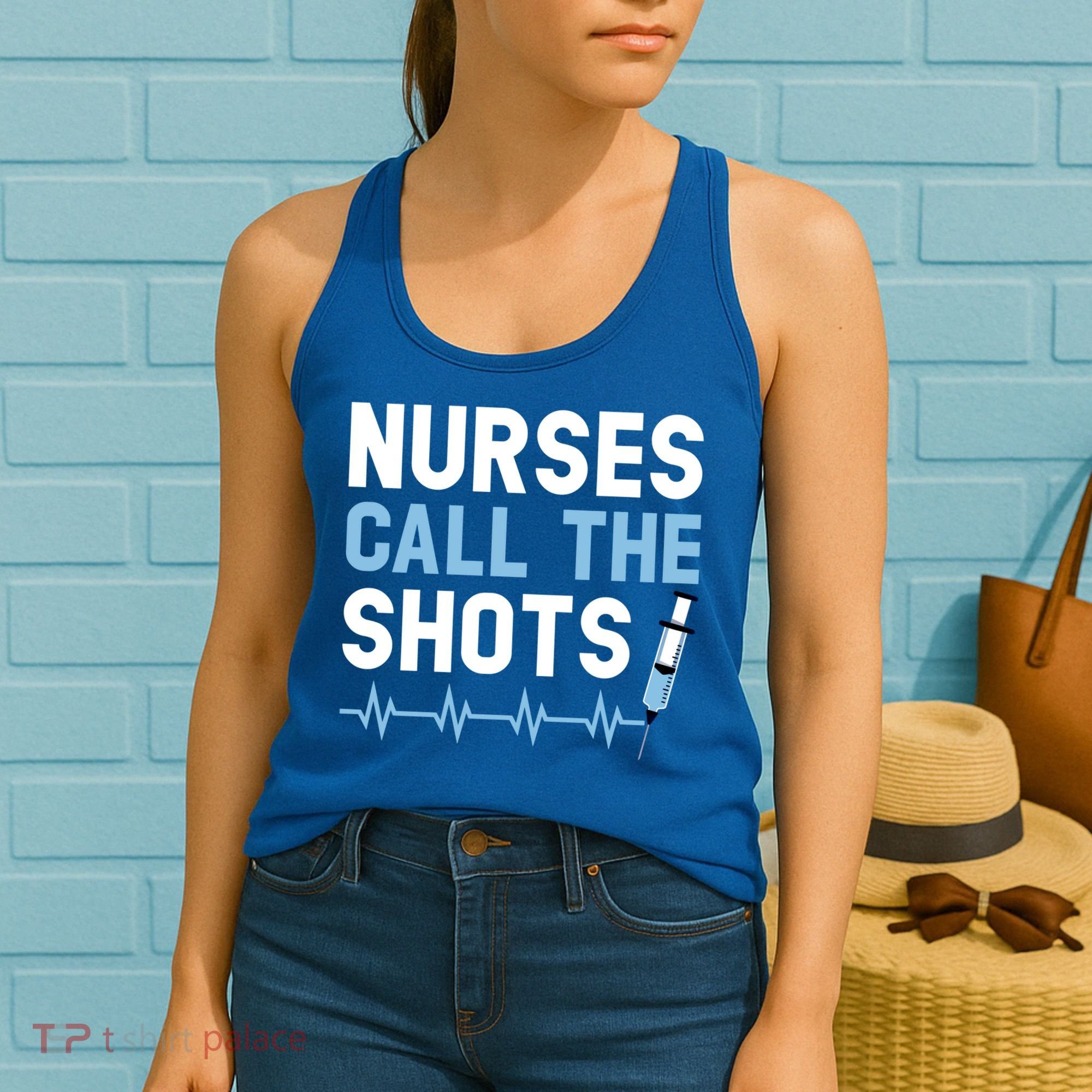 Nurses Call The Shots Certified Nursing Assistant Cna Gift Women's Tank Top