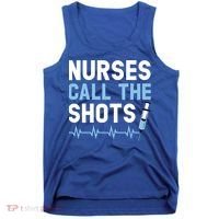 Nurses Call The Shots Certified Nursing Assistant Cna Gift Tank Top thumb 0