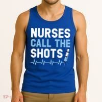 Nurses Call The Shots Certified Nursing Assistant Cna Gift Tank Top thumb 3