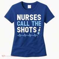 Nurses Call The Shots Certified Nursing Assistant Cna Gift Women's T-Shirt thumb 0