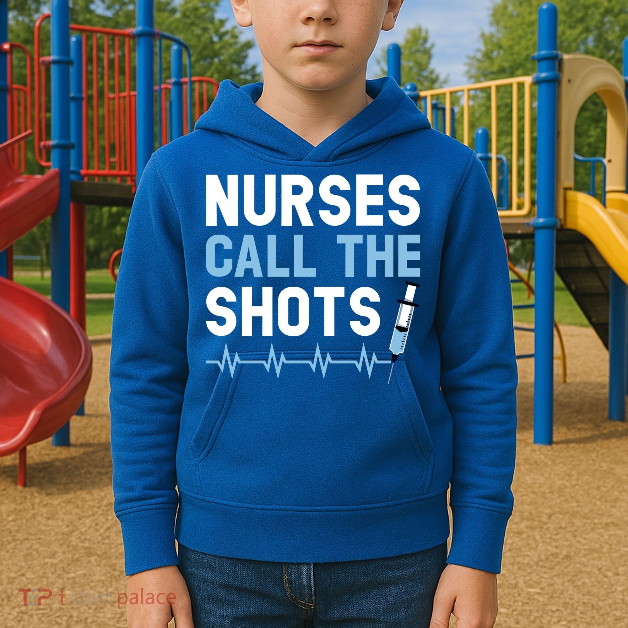 Nurses Call The Shots Certified Nursing Assistant Cna Gift Kids Hoodie