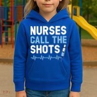 Nurses Call The Shots Certified Nursing Assistant Cna Gift Kids Hoodie thumb 3