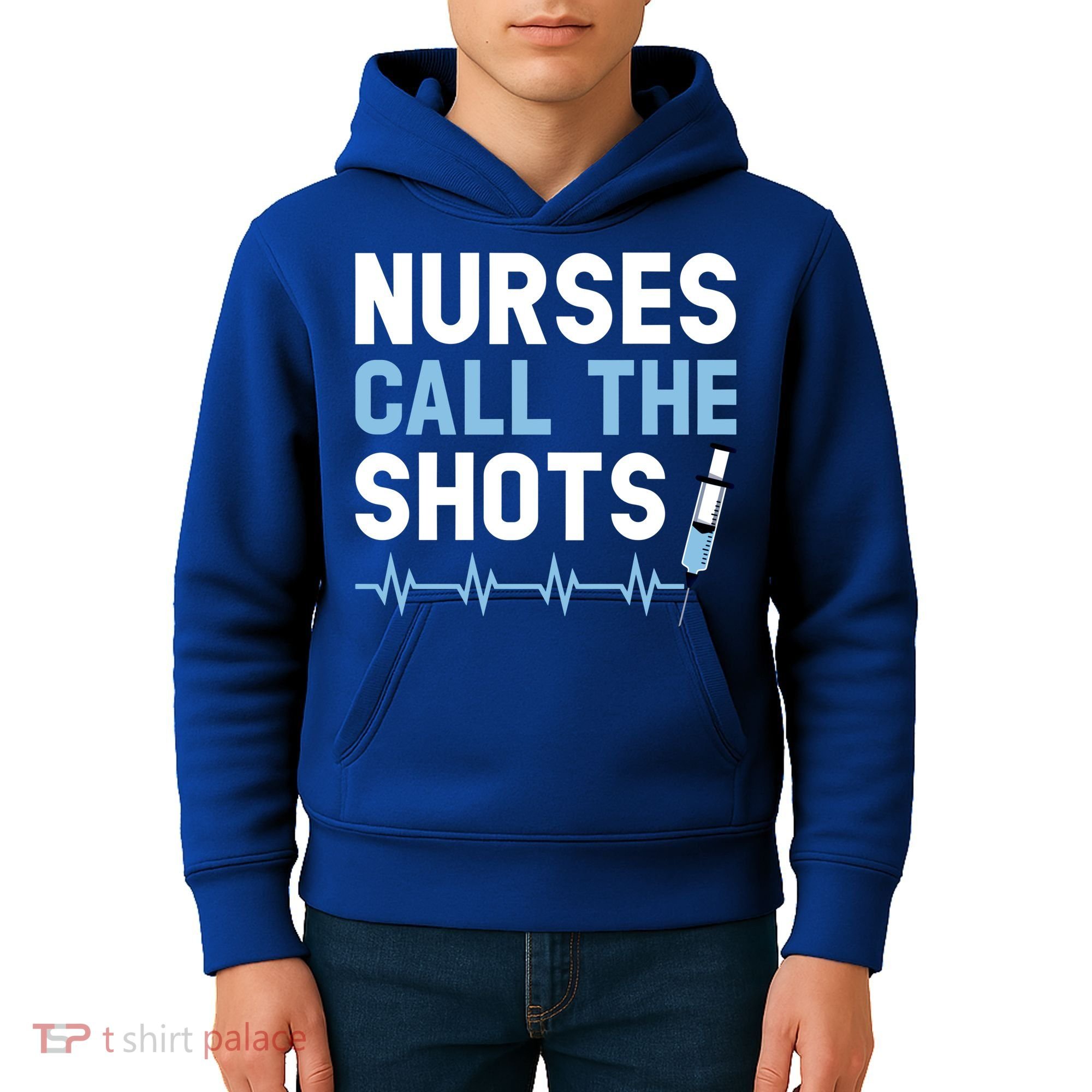 Nurses Call The Shots Certified Nursing Assistant Cna Gift Kids Hoodie