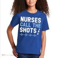 Nurses Call The Shots Certified Nursing Assistant Cna Gift Kids T-Shirt thumb 2