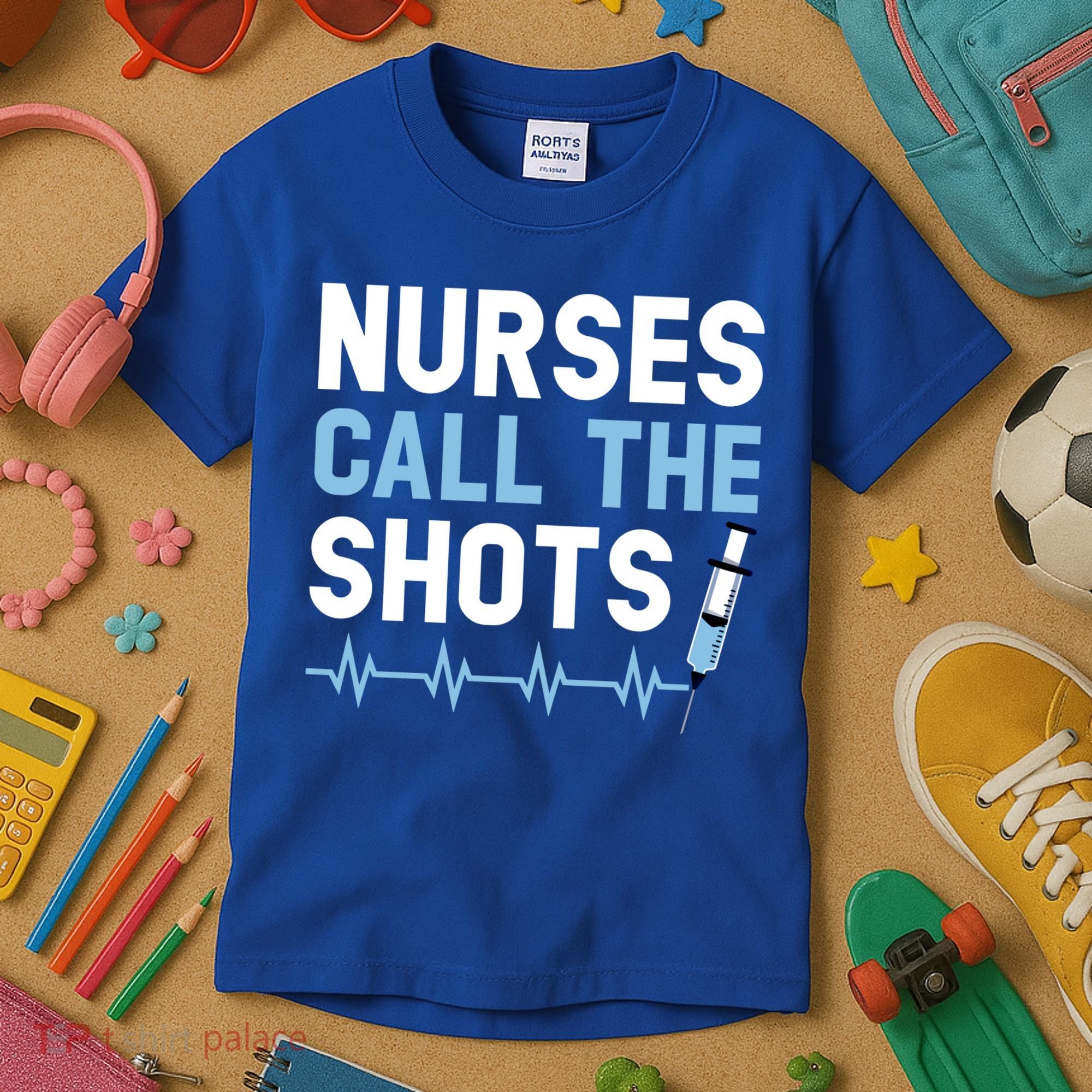 Nurses Call The Shots Certified Nursing Assistant Cna Gift Kids T-Shirt