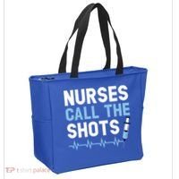 Nurses Call The Shots Certified Nursing Assistant Cna Gift Tote Bag thumb 2