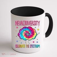 Neurodiversity Celebrate The Spectrum Coffee Mug thumb 1