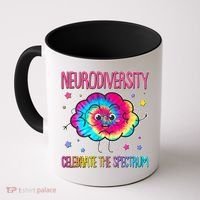 Neurodiversity Celebrate The Spectrum Coffee Mug thumb 0