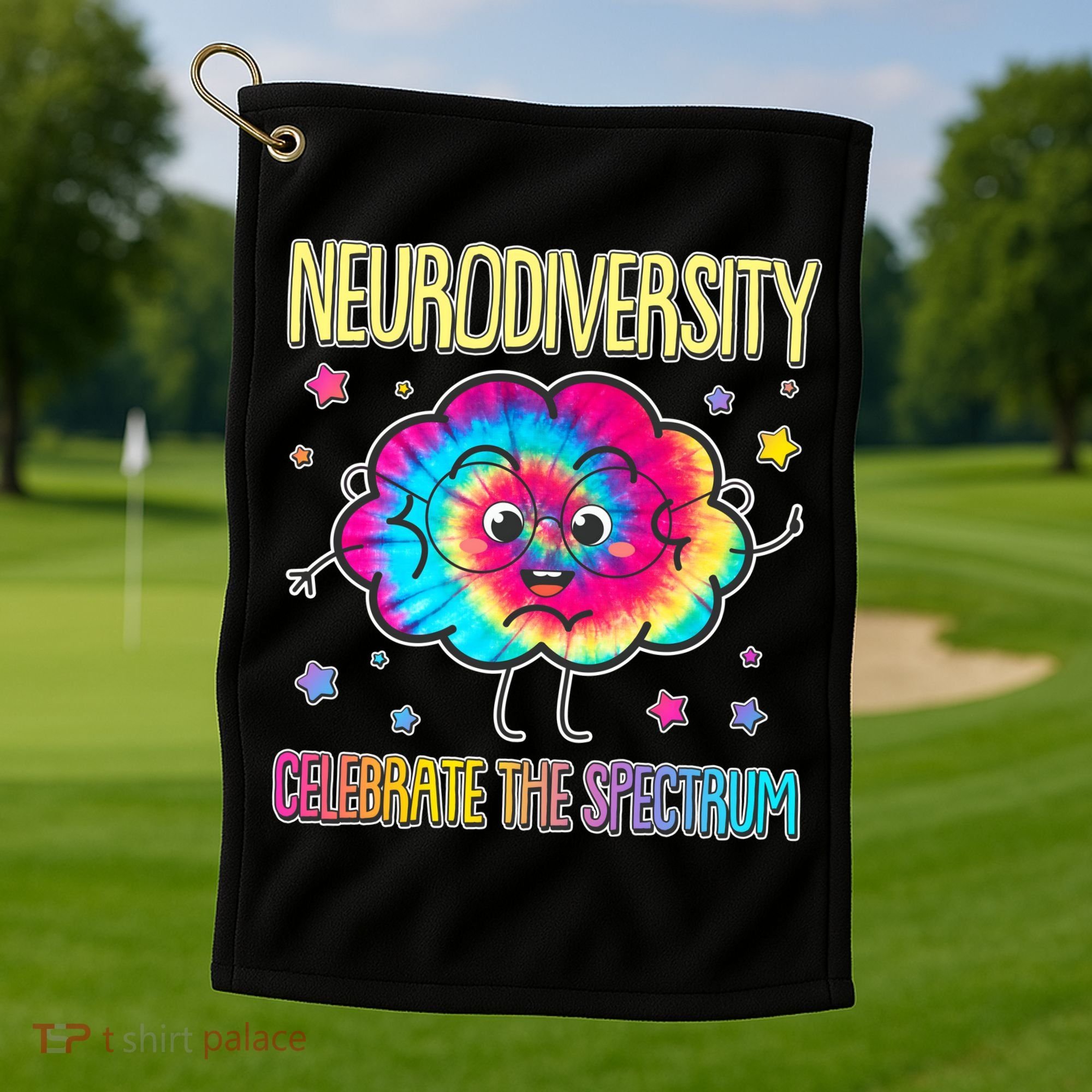 Neurodiversity Celebrate The Spectrum Golf Towel