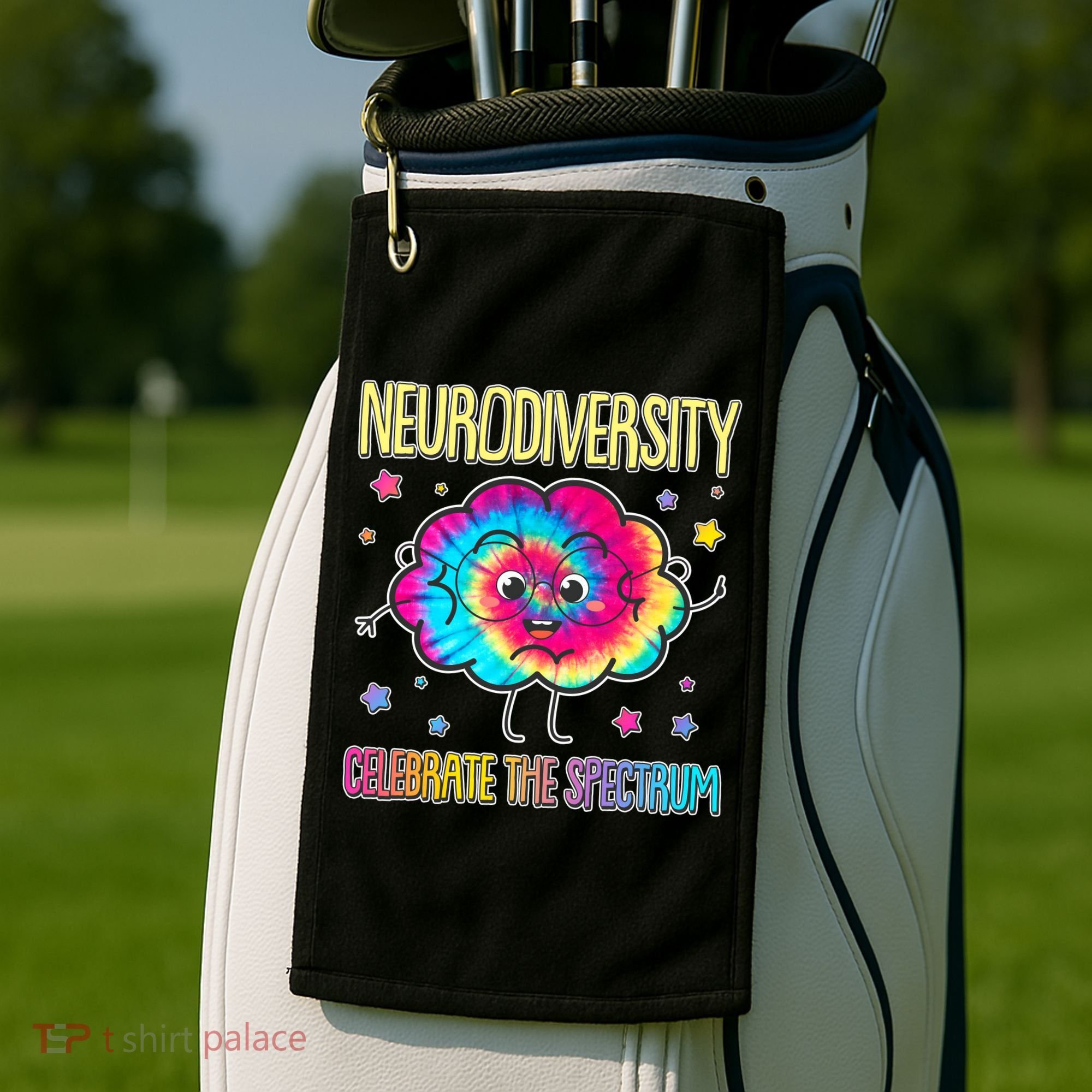 Neurodiversity Celebrate The Spectrum Golf Towel