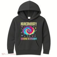 Neurodiversity Celebrate The Spectrum Kids Hoodie thumb 0