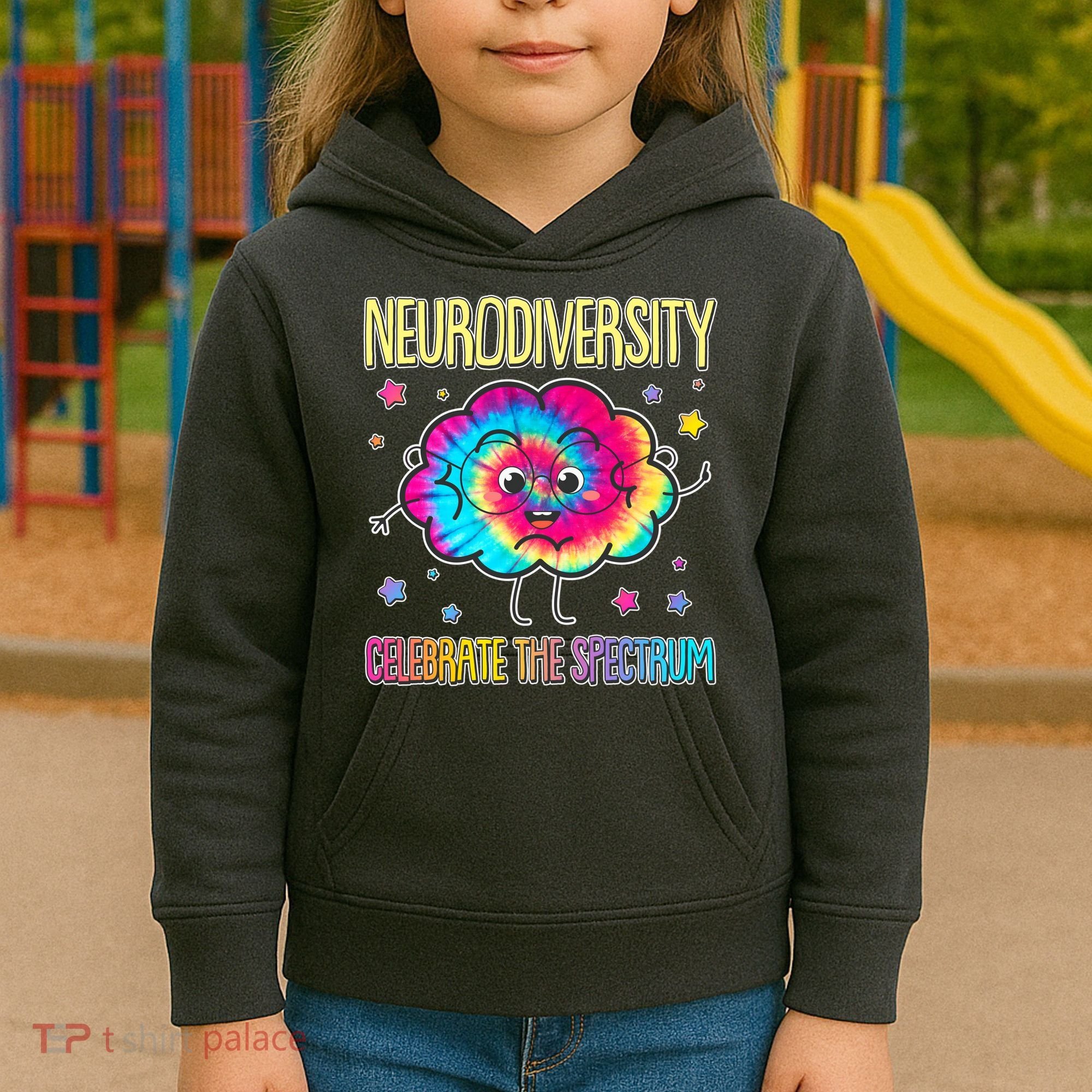Neurodiversity Celebrate The Spectrum Kids Hoodie