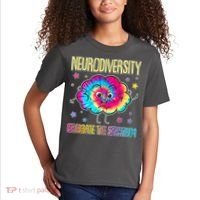 Neurodiversity Celebrate The Spectrum Kids T-Shirt thumb 2