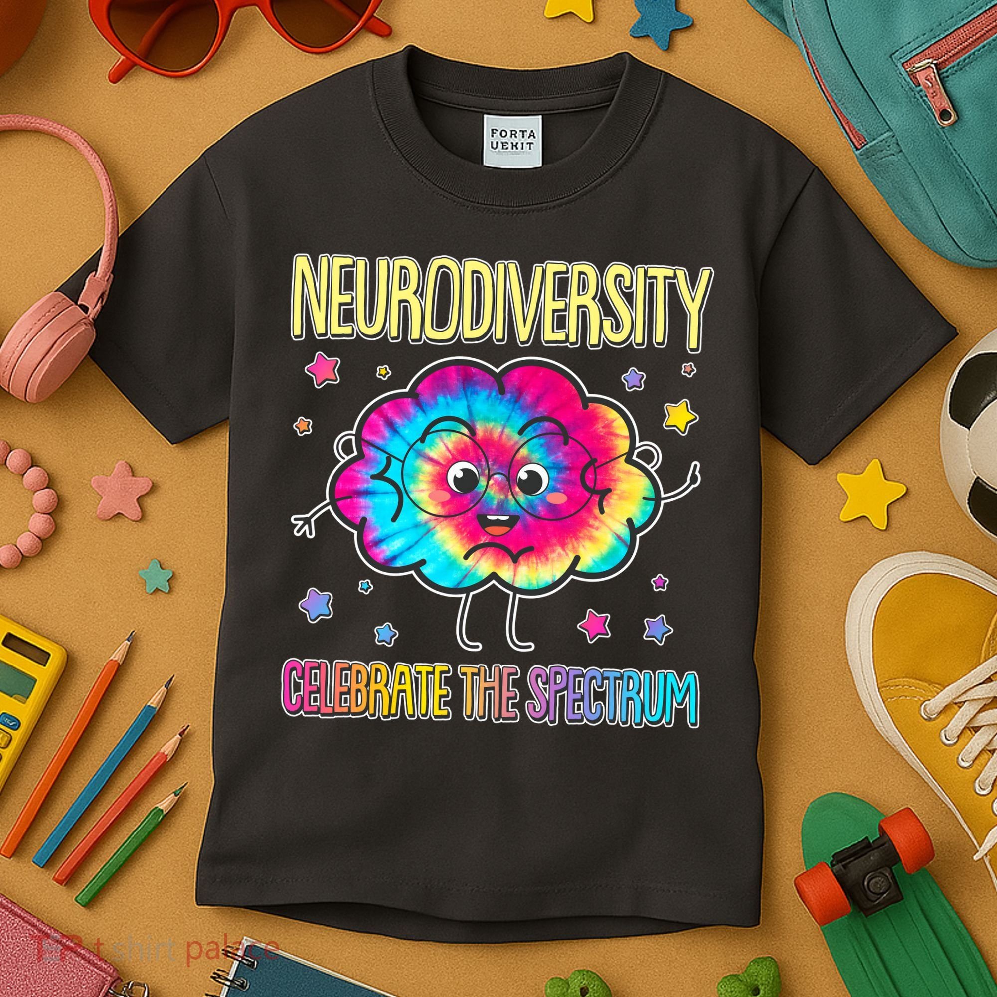 Neurodiversity Celebrate The Spectrum Kids T-Shirt