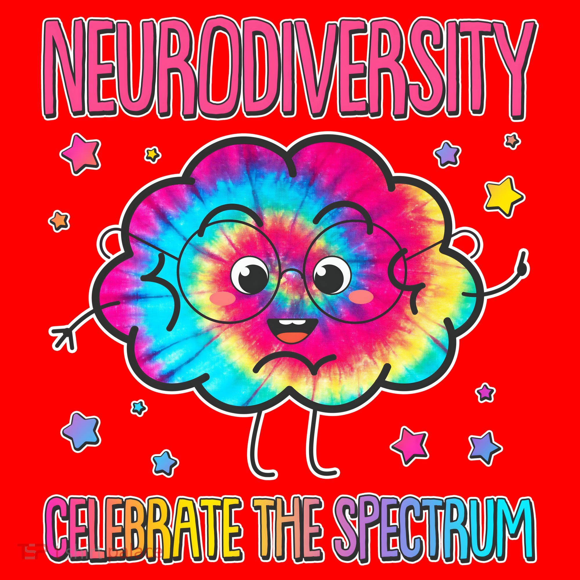 Neurodiversity Celebrate The Spectrum Santa Hat