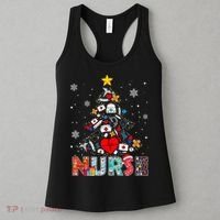 Nurse Christmas Tree Stethoscope RN LPN Scrub Nursing Xmas  Women's Tank Top thumb 3